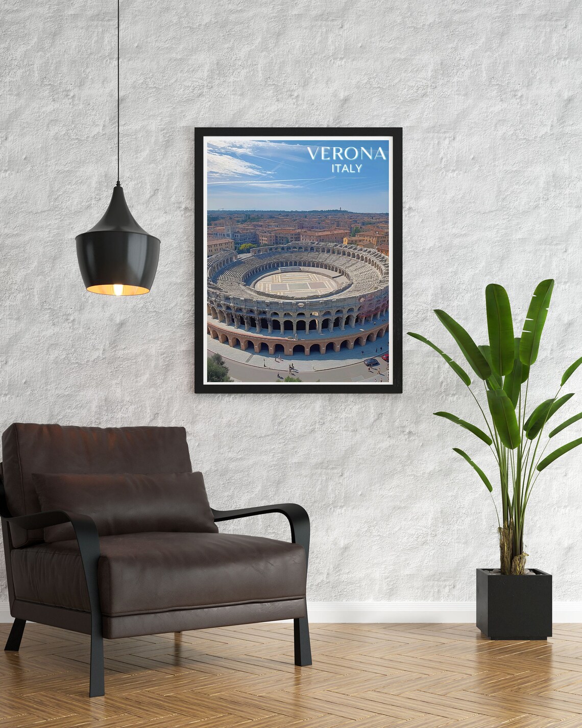 Verona Italy Arena Di Verona Ancient Amphitheater Travel Poster - Image 3
