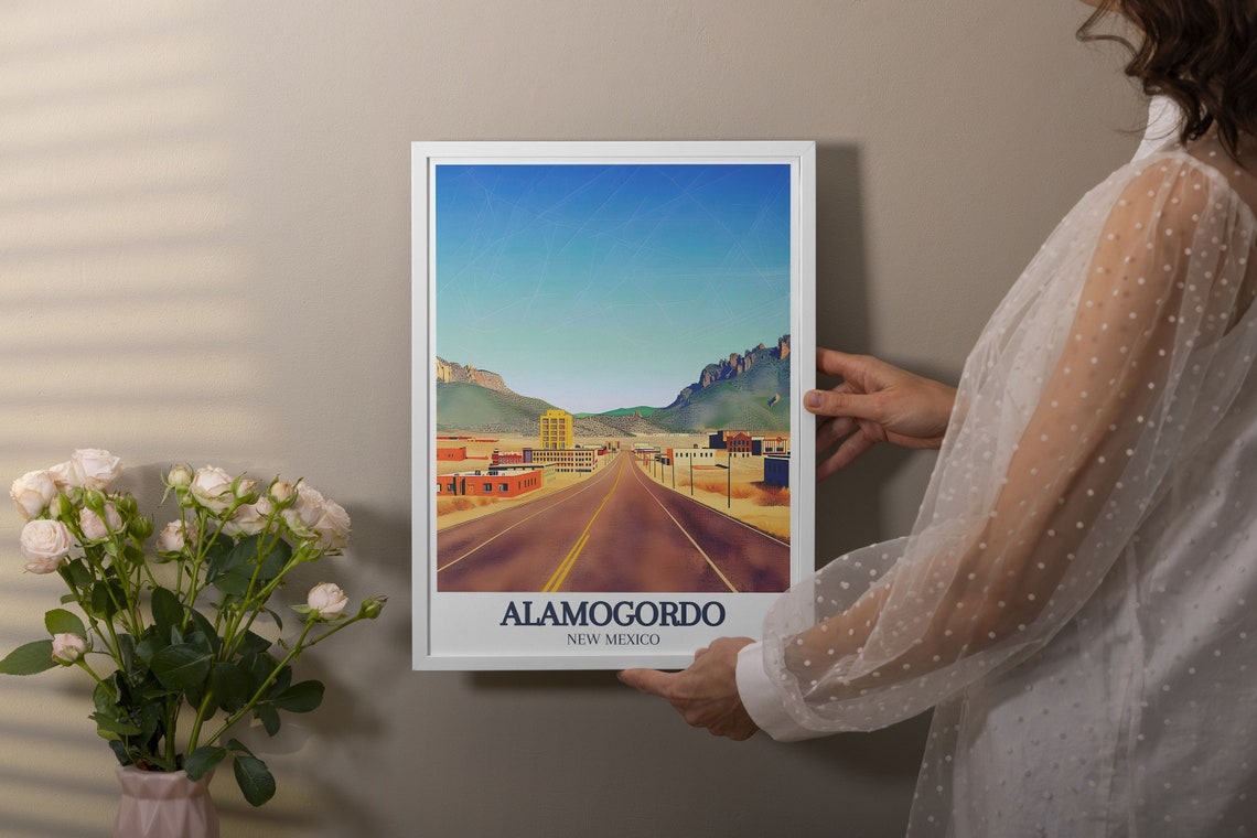 Alamogordo Travel Prints Sacramento Mountains And Us82 Road Art New Mexico Travel Art And Decor Alamogordo Prints And Gifts - Image 3