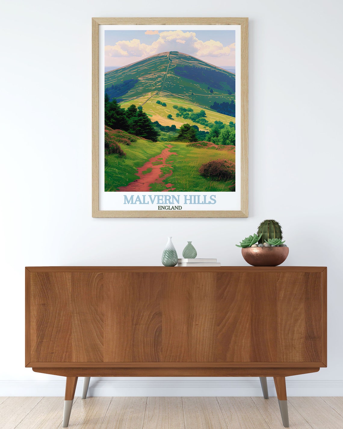 Malvern Hills England Worcester Beacon Hiking Trail Summit Poster - Image 2
