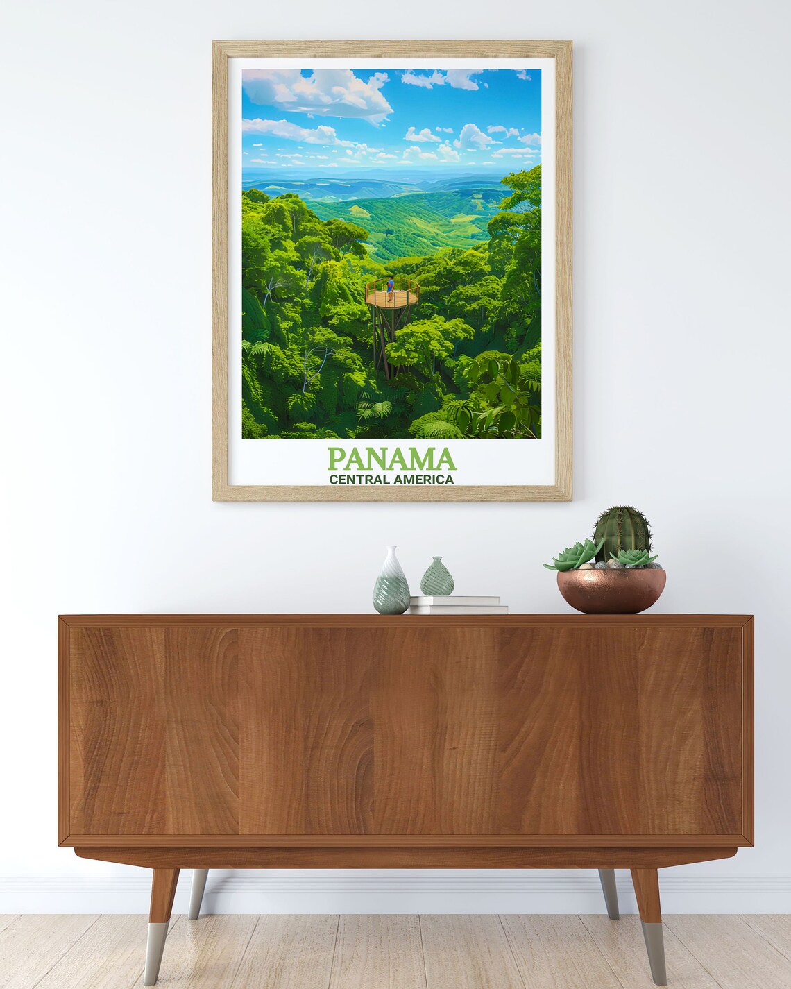 Panama Rainforest Canopy Tower Jungle Viewpoint Adventure Poster - Image 2