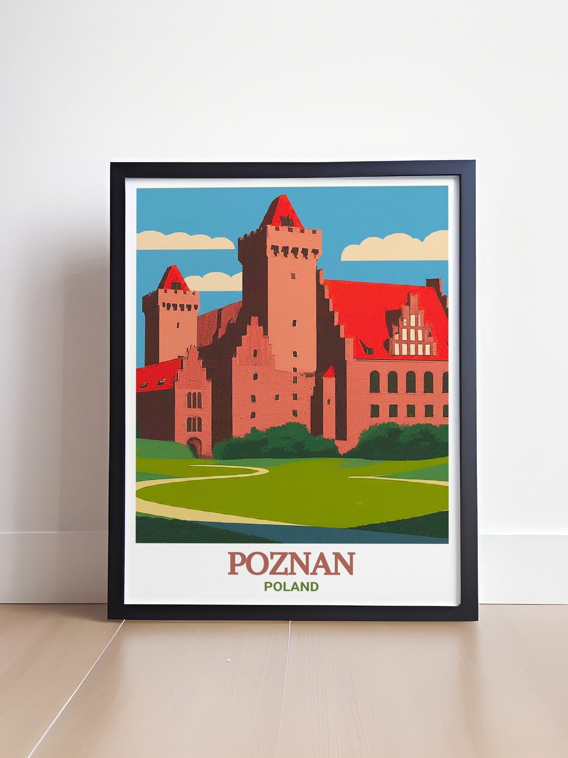 Poznan Poland Imperial Castle Red Brick Gothic Architecture Poster - Image 4