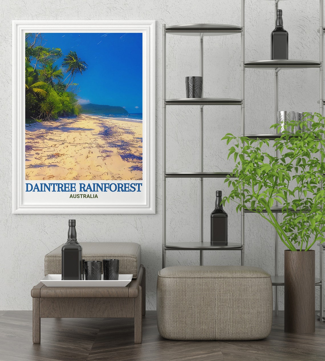 Daintree Rainforest Palm Beach Cape Tribulation Australia Poster - Image 4