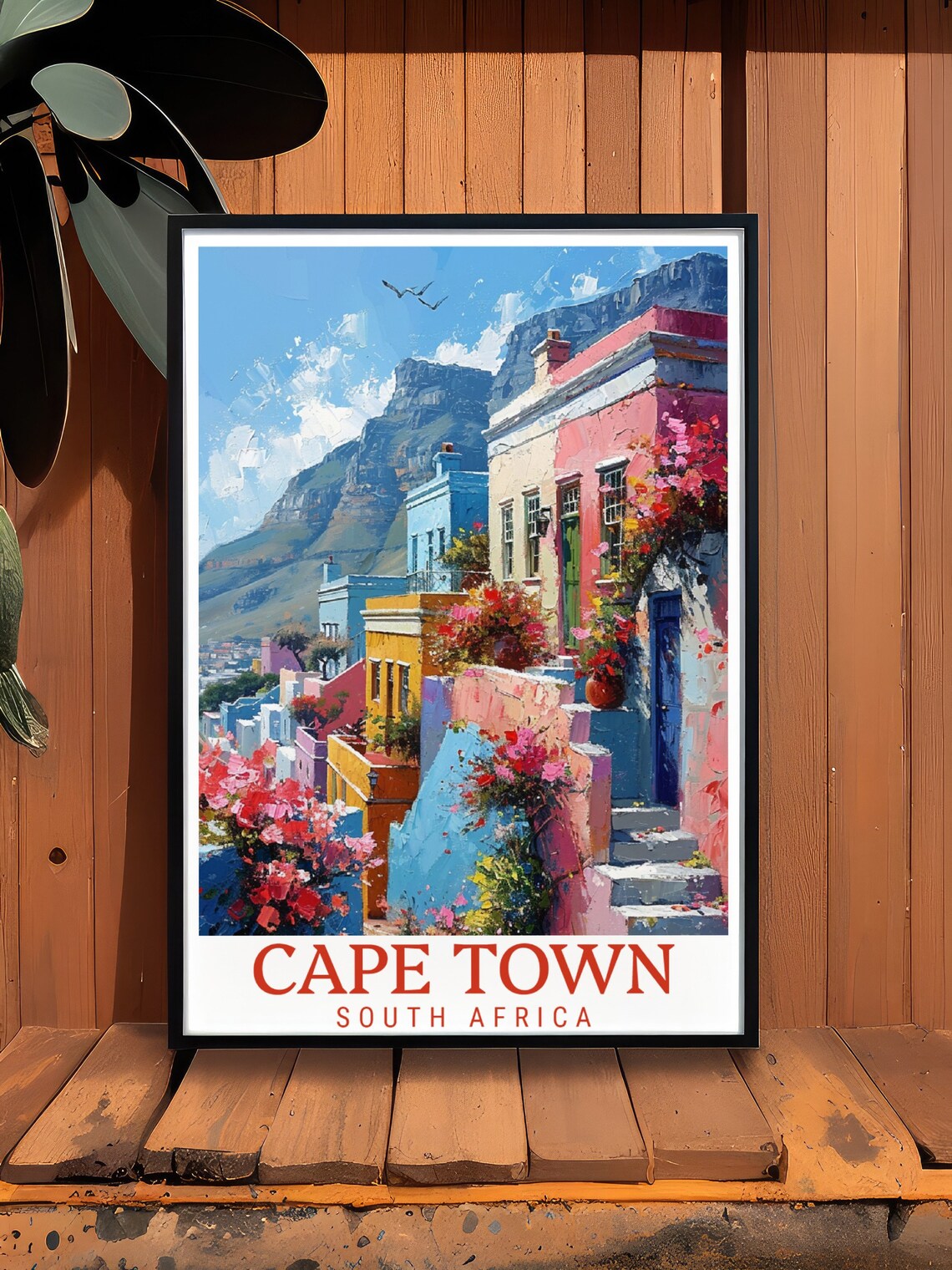 Cape Town Wall Art Bokaap Decor And South Africa Travel Art Bokaap Art Cape Town Decor Bokaap Travel Print - Image 2