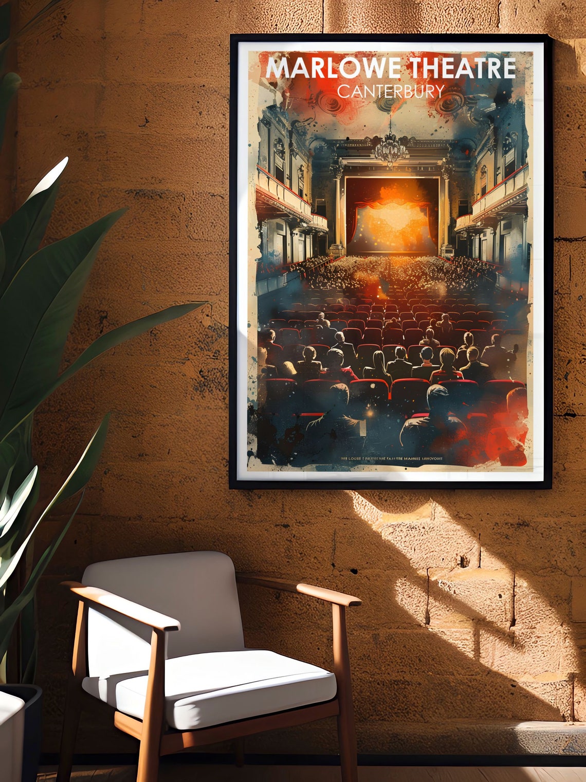 Marlowe Theatre Canterbury Auditorium Audience Evening Night Poster - Image 3