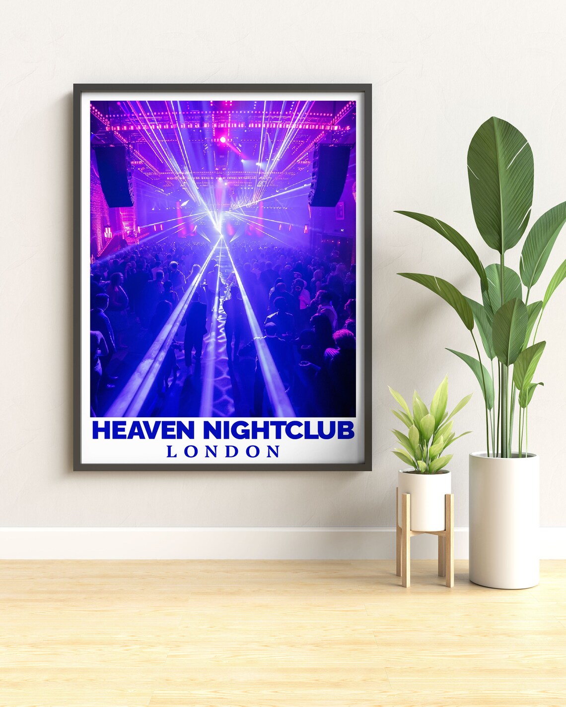 Heaven Nightclub Packed Dance Floor Laser Show London Club Print - Image 2