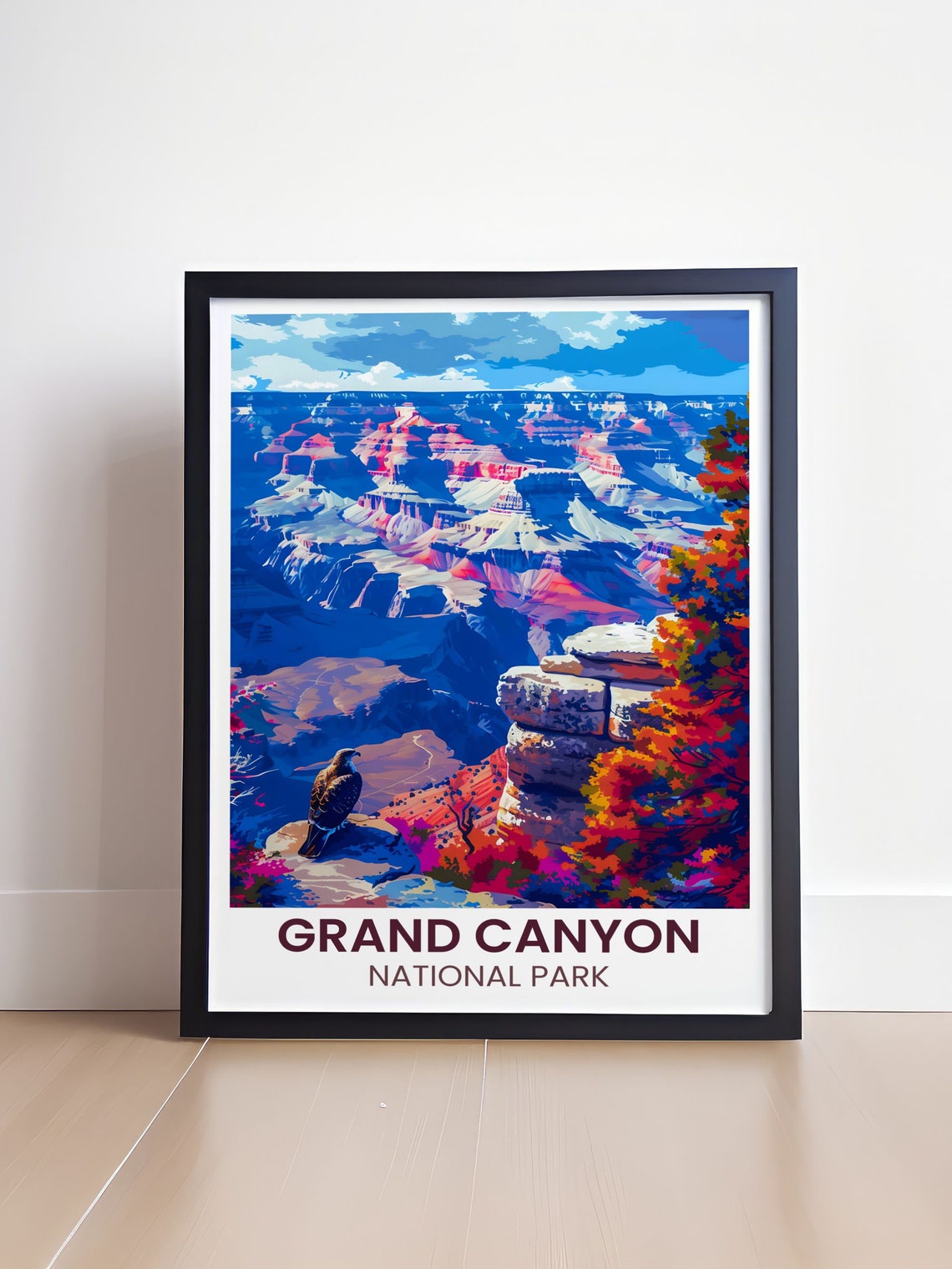 Grand Canyon South Rim Art Discover The Beauty Of The Grand Canyon Gifts For Hikers Arizona Trail Poster - Image 4