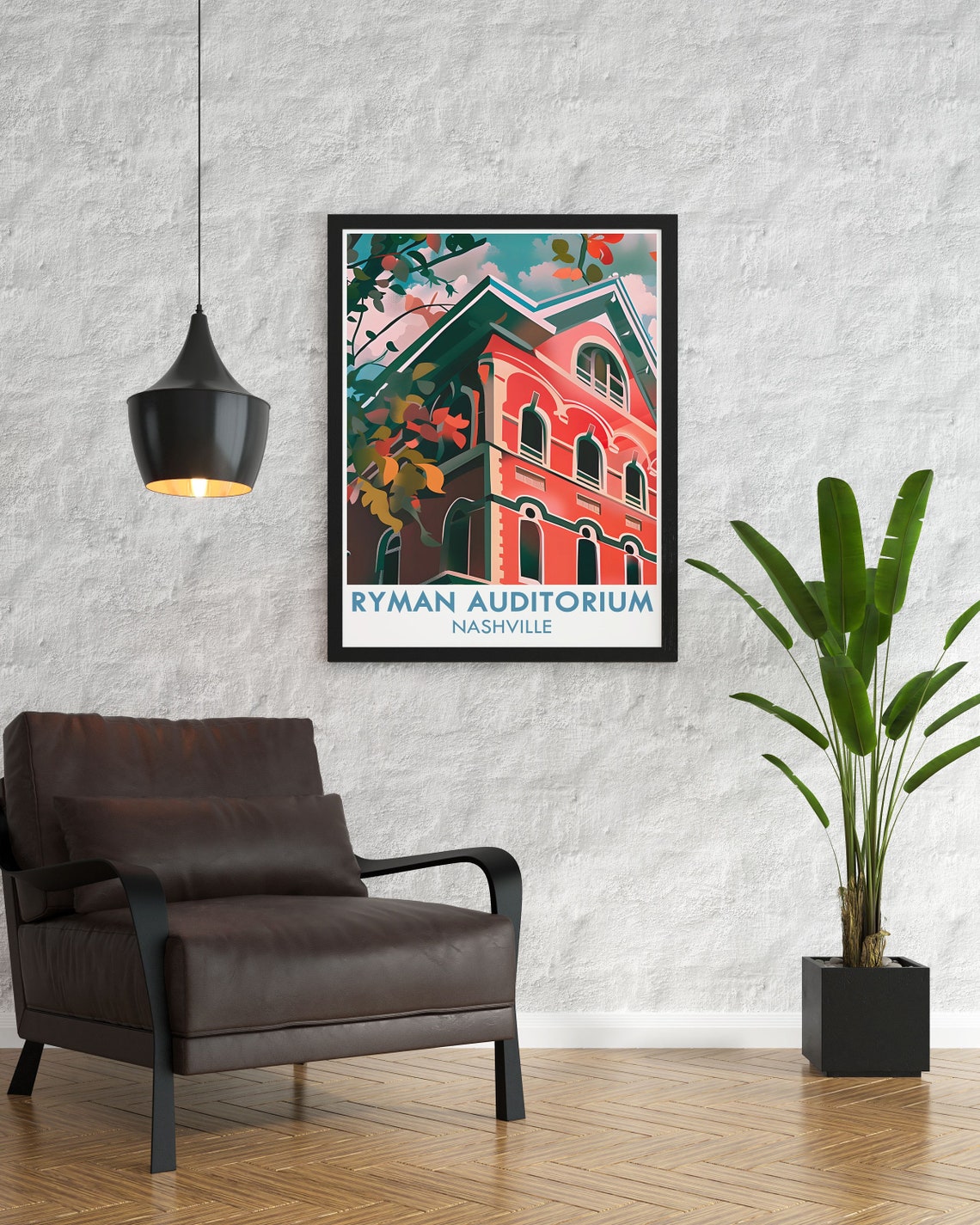 Ryman Auditorium Nashville Red Brick Historic Music Venue Poster - Image 2