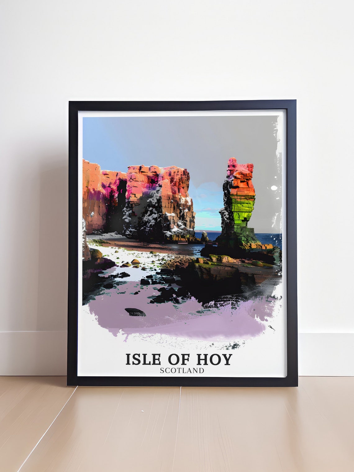 Isle Of Hoy Travel Print Old Man Of Hoy Orkney Poster Old Man Of Hoy Orkney Decor Old Man Of Hoy Orkney Gift Isle Of Hoy Art - Image 4