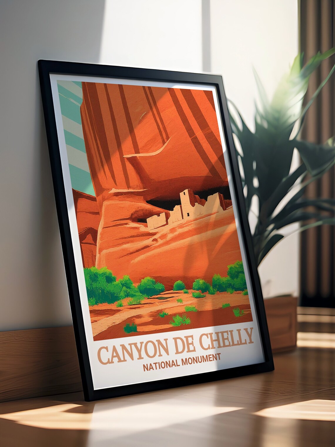 Canyon De Chelly White House Ruin Cliff Dwelling Travel Poster - Image 2