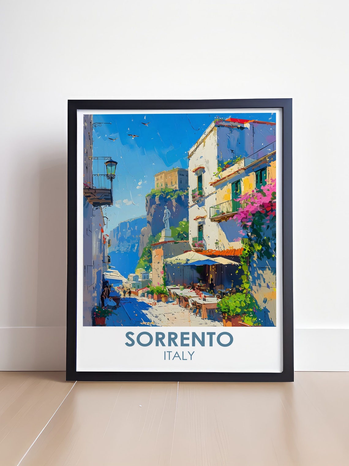 Sorrento Poster Sorrento Print Travel Print Of Piaza Tasso Piaza Tasso In Sorrento Art Print - Image 4