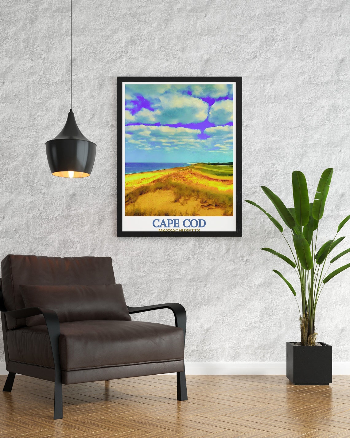 Cape Cod Massachusetts National Seashore Dunes Coastline Poster - Image 3