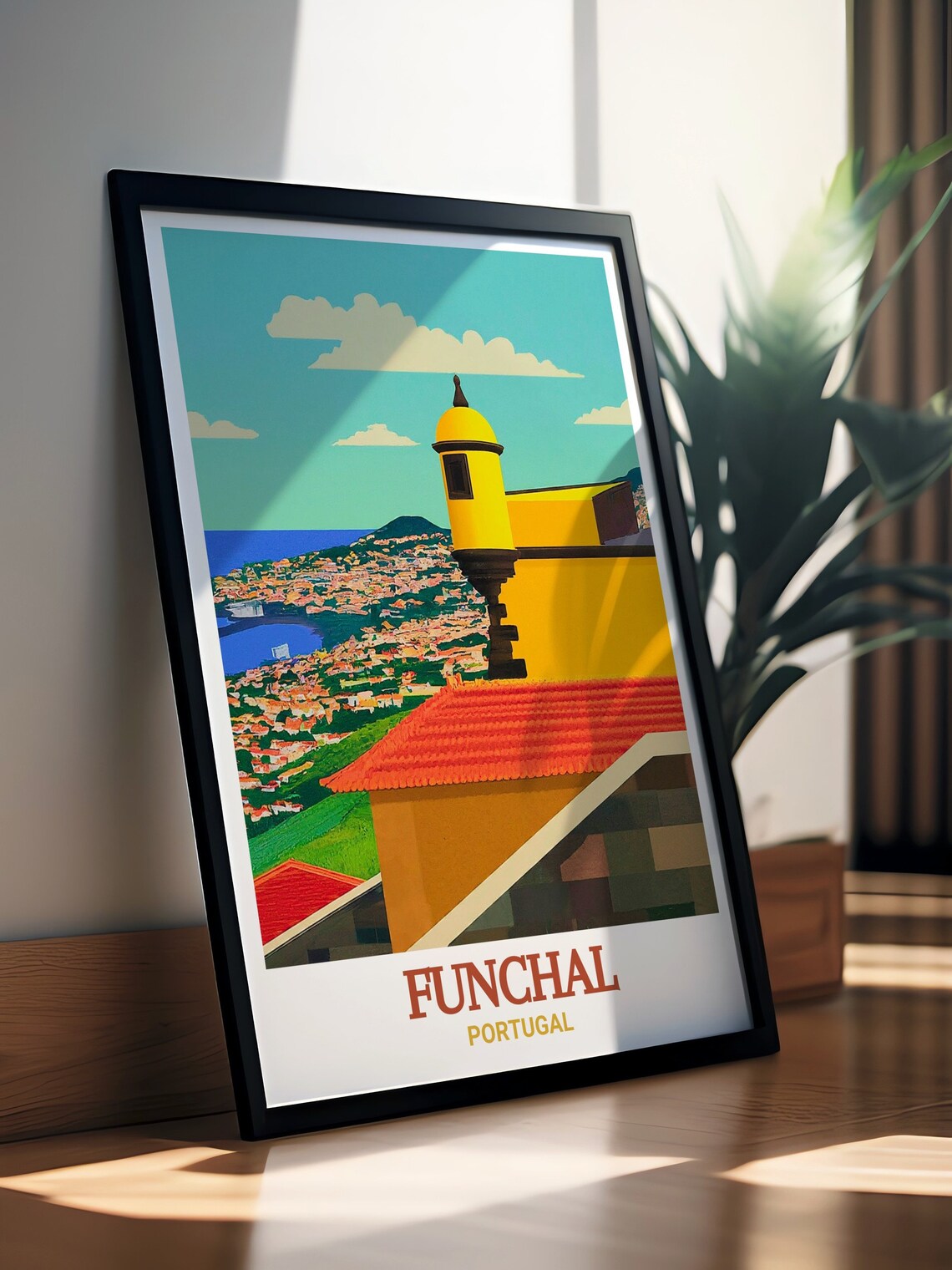 Sao Tiago Fortress Over Funchal Bay Madeira Portugal Travel Poster - Image 3