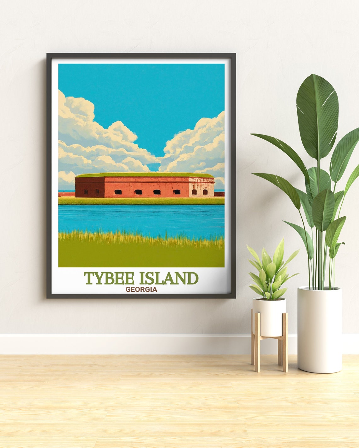 Tybee Island Fort Pulaski National Monument Marsh Travel Poster - Image 2