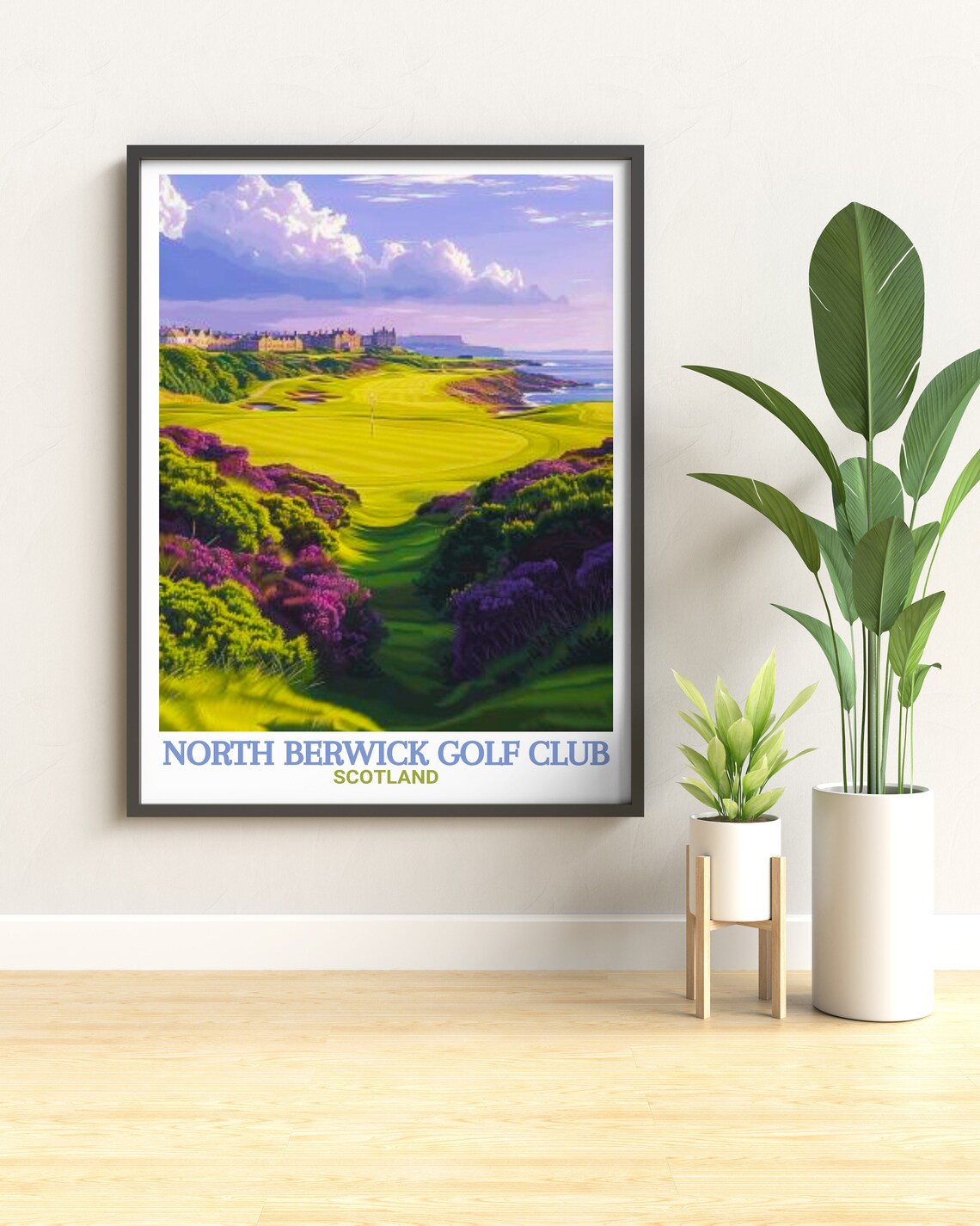 North Berwick Golf Club Scottish Art Print - Image 3