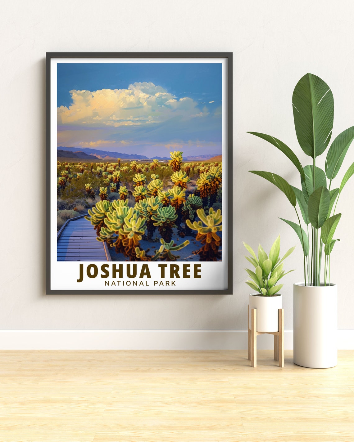 Joshua Tree National Park Cholla Cactus Garden Boardwalk Poster - Image 2