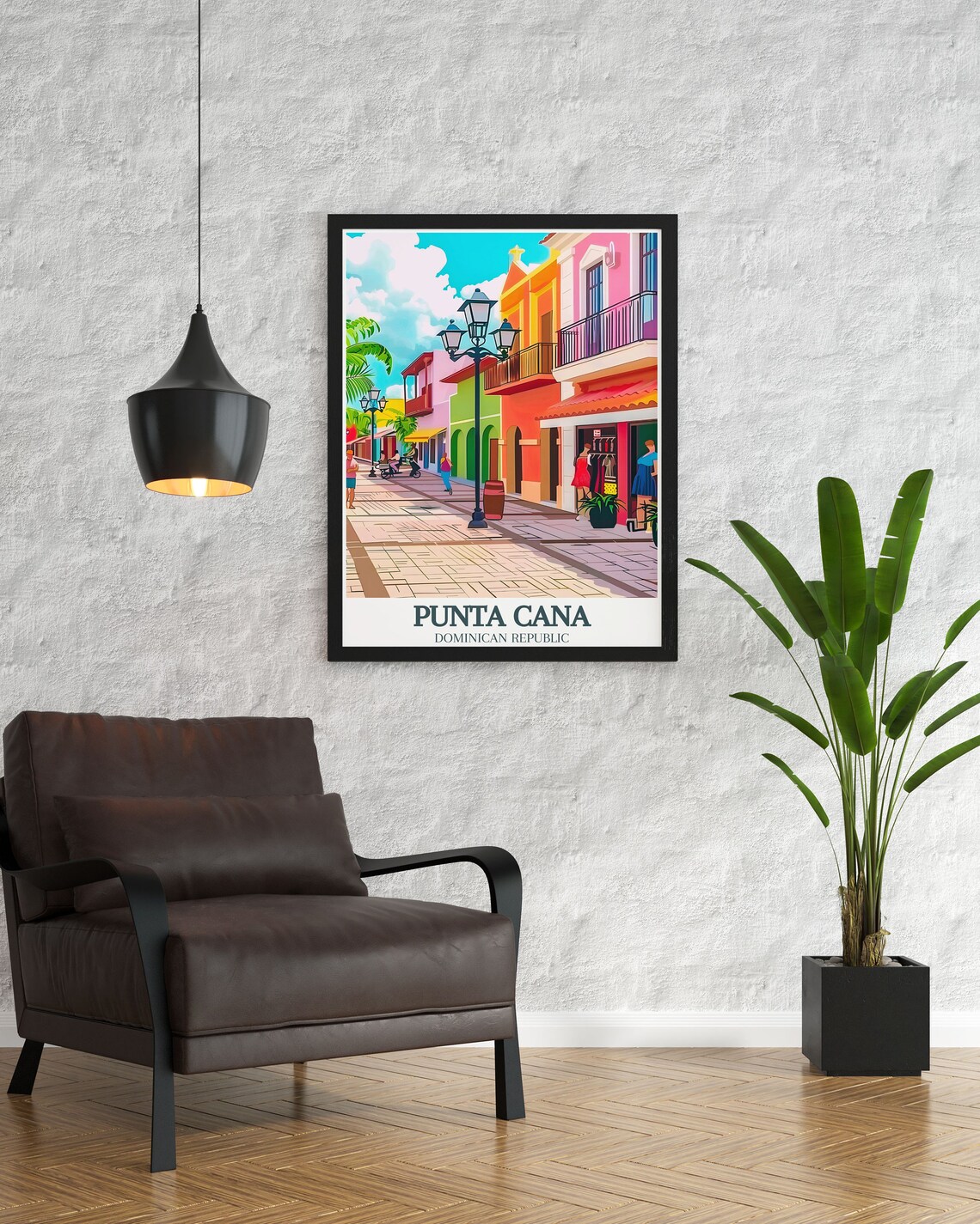 Punta Cana Avenida Espaa And Downtown Travel Poster - Image 2