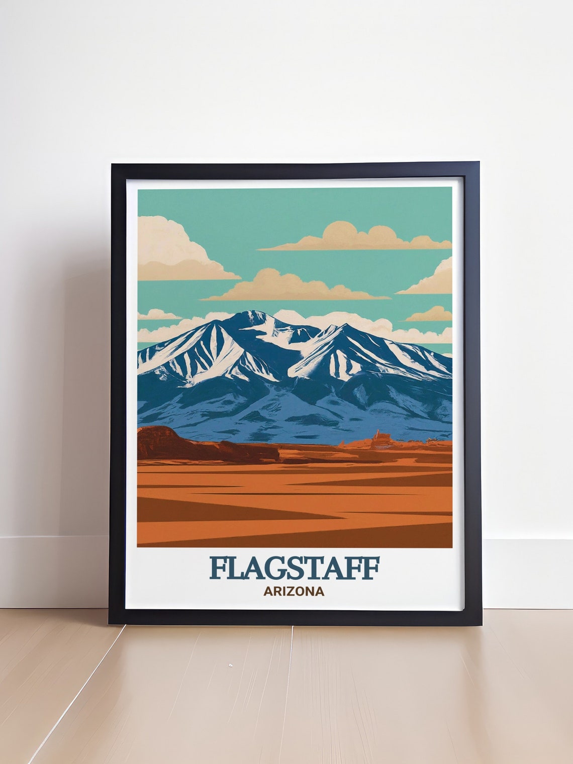 Flagstaff Arizona Snowcapped San Francisco Peaks Travel Poster - Image 4
