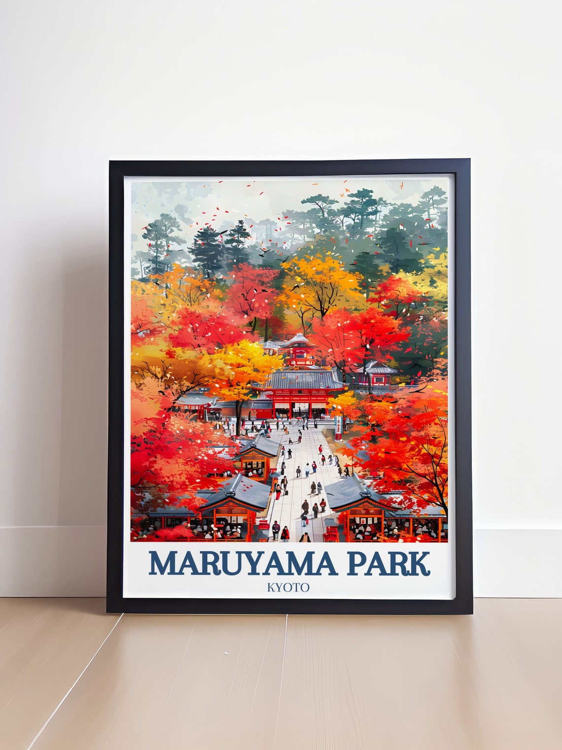 Maruyama Park Travel Print Yasaka Shrine Kyoto Wall Art Yasaka Shrine And Maruyama Park Japan Poster Print Of Yasaka Shrine In Kyoto - Image 4