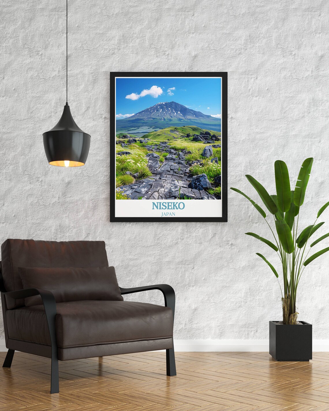 Niseko Japan Mount Yotei Volcano Lava Rock Trail Hike Poster - Image 2