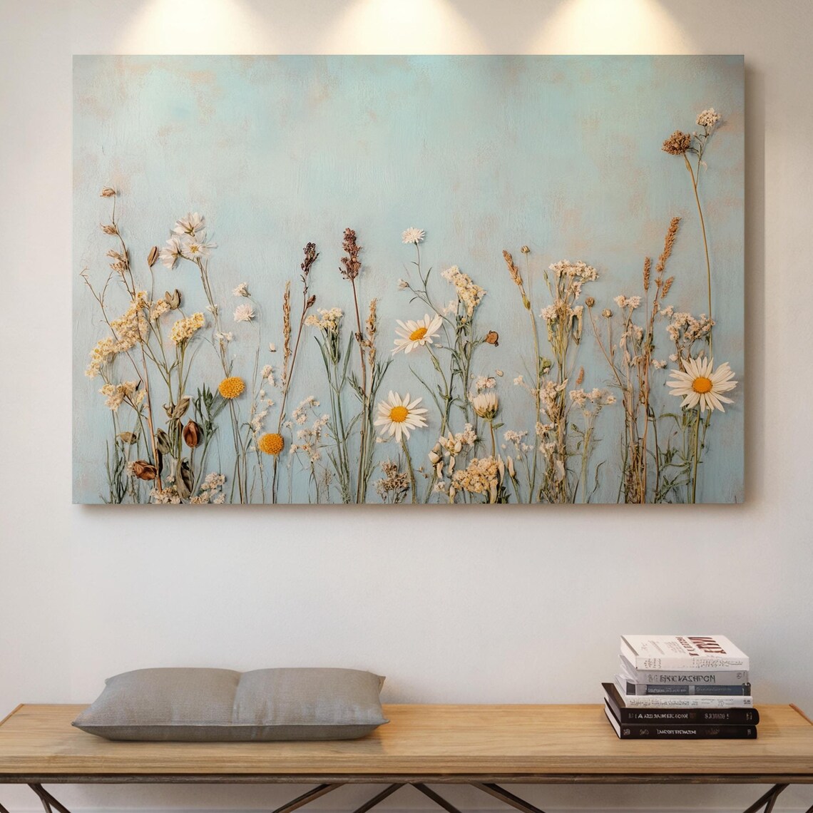 Rustic Wildflower Daisies, Boho Farmhouse Decor