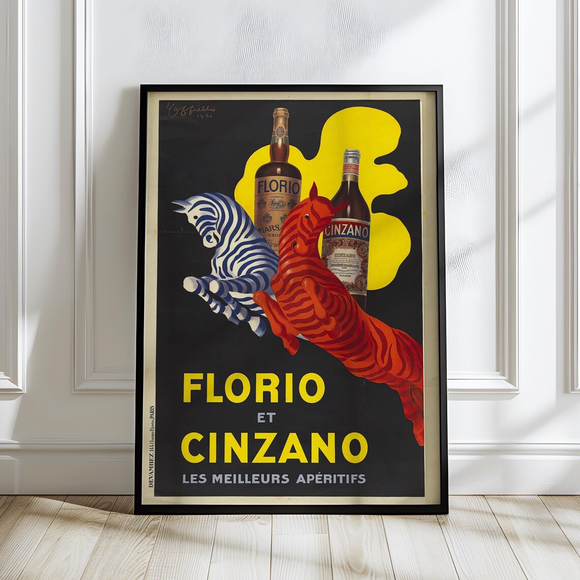 Florio Et Cinzano 1920s Vintage Advertising Art Print