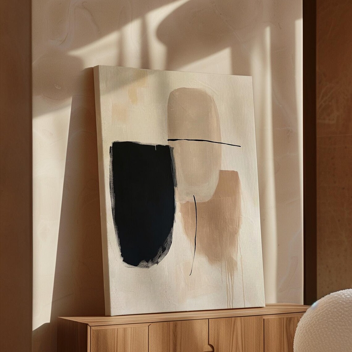 Minimalist Abstract Art, Modern Geometric Wall Decor