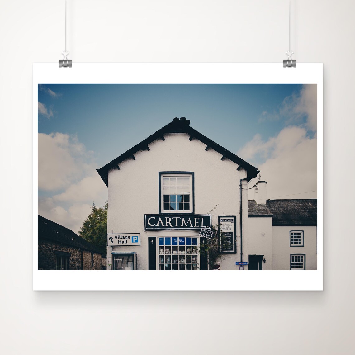 Cartmel Village Shop Lake District England Travel Photography Poster
