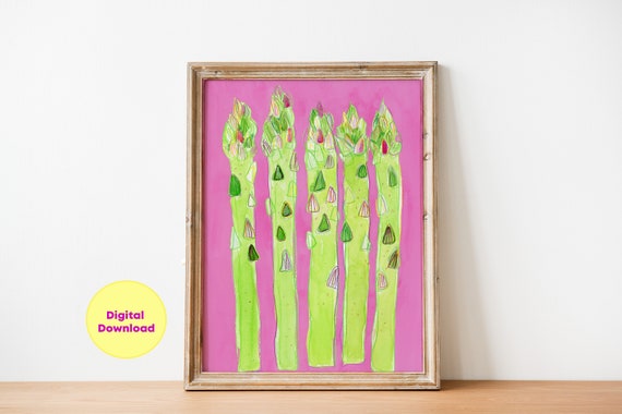 Kitchen Art Prints Vegetable Wall Art Poster Artwork