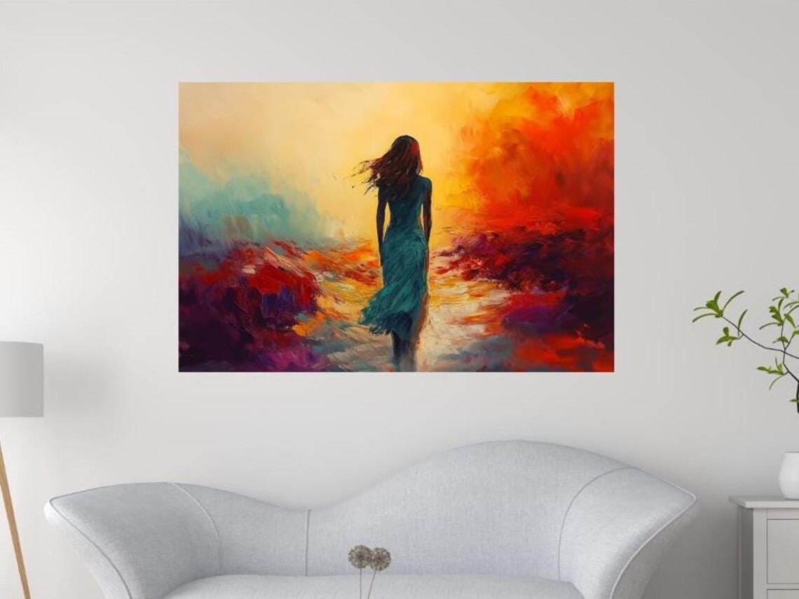Abstract Woman, Emotional Wall Decor Art Print