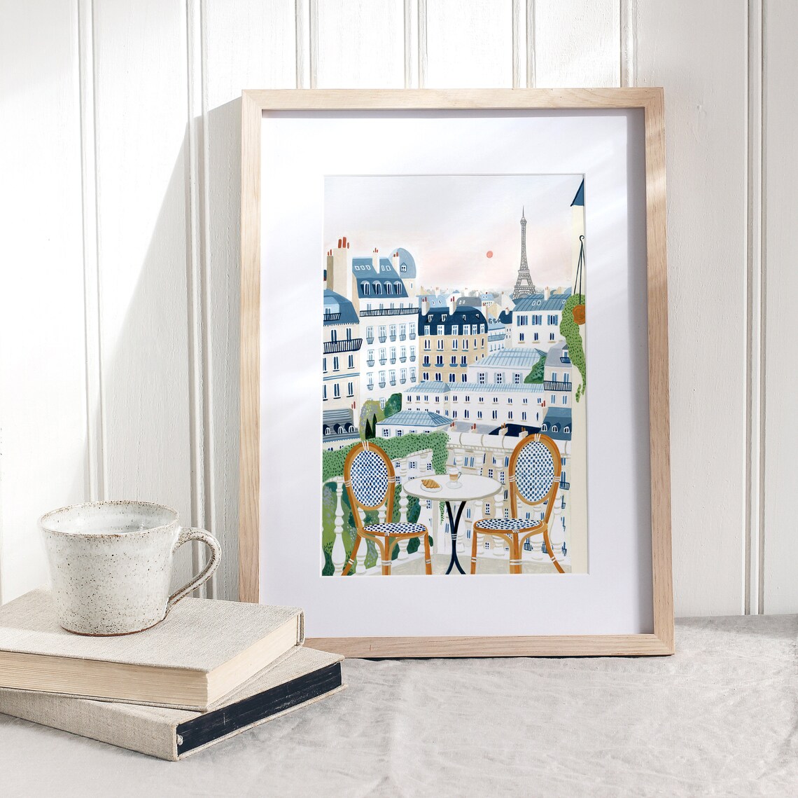 Paris Eiffel Tower Travel Poster, Paris Decor - Image 5