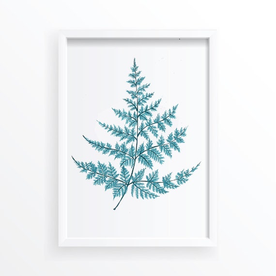 Fern Botanical Watercolor Art Print, Home Decor