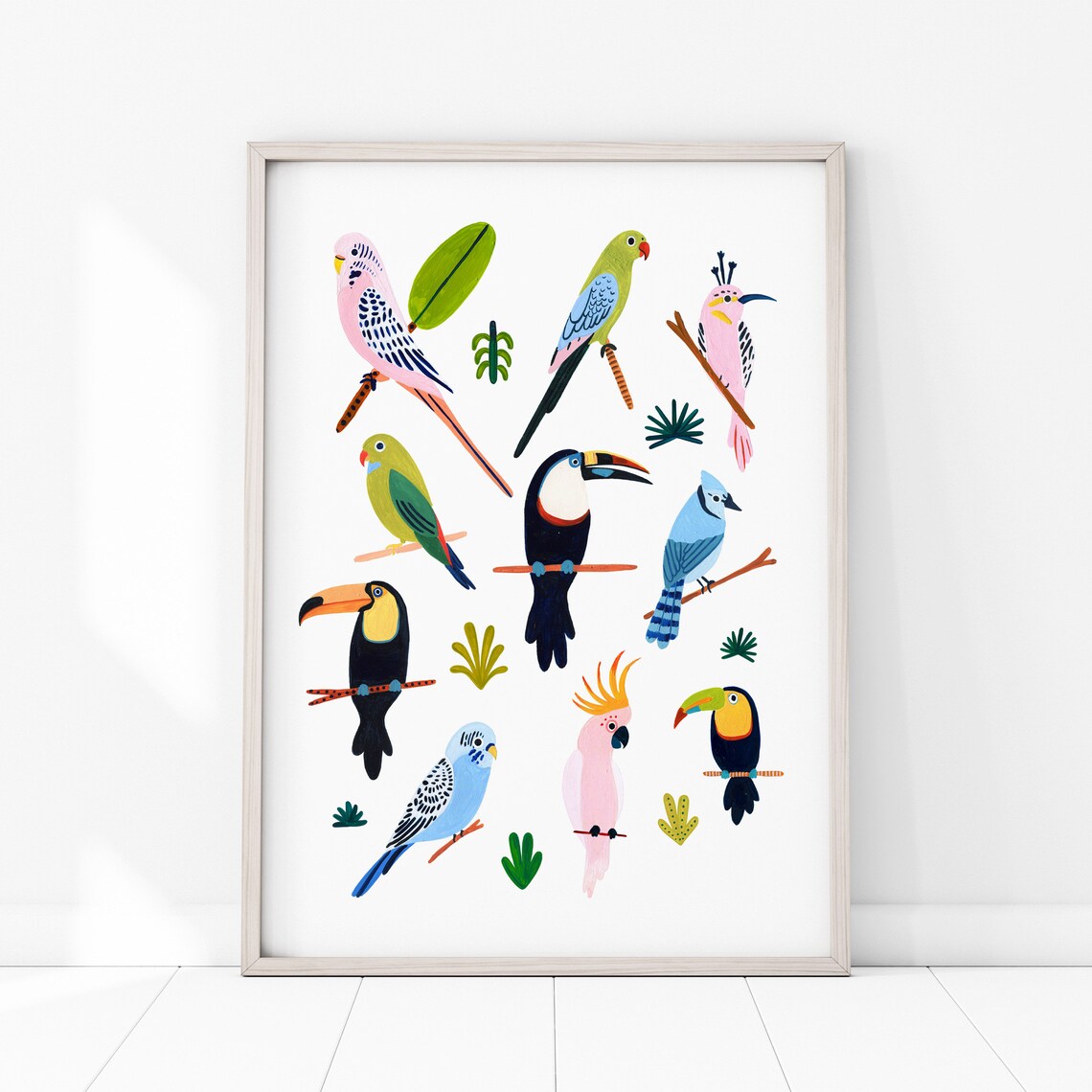 Tropical Bird Wall Art, Nursery Decor Art Print - Image 2