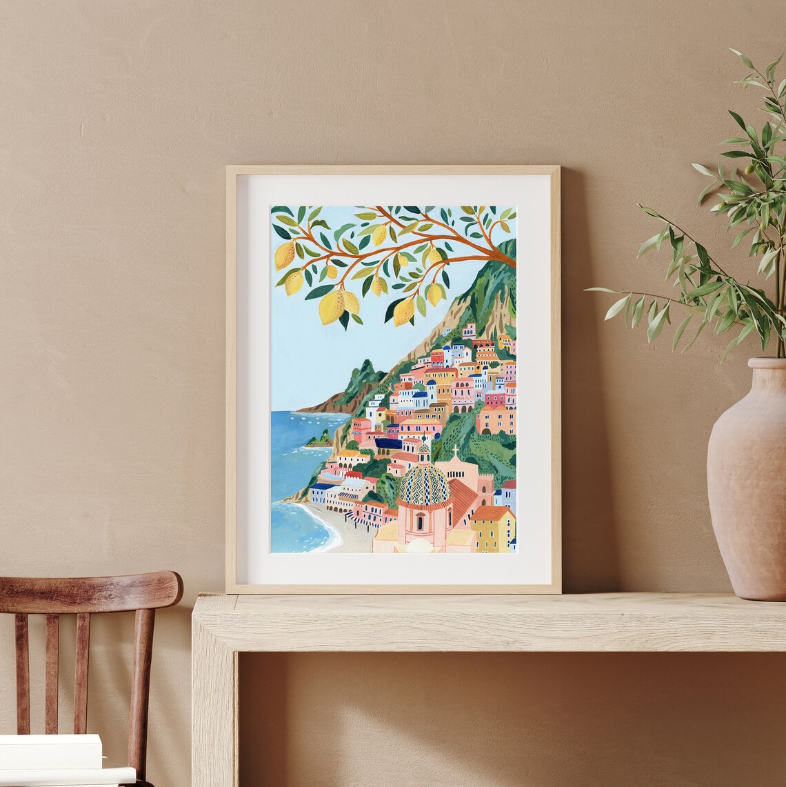 Positano Amalfi Coast Travel Poster, Italy - Image 2