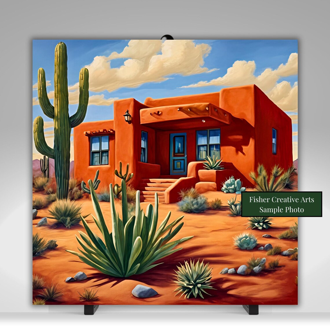 Desert Southwest Adobe House Art Print, Arizona - Image 5