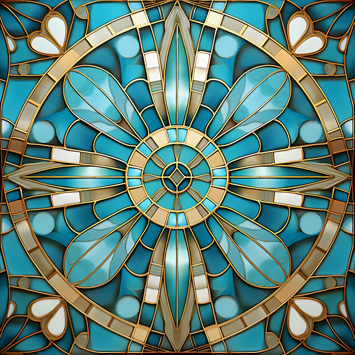 Art Deco Ceramic Tile, Art Nouveau Home Decor - Image 4