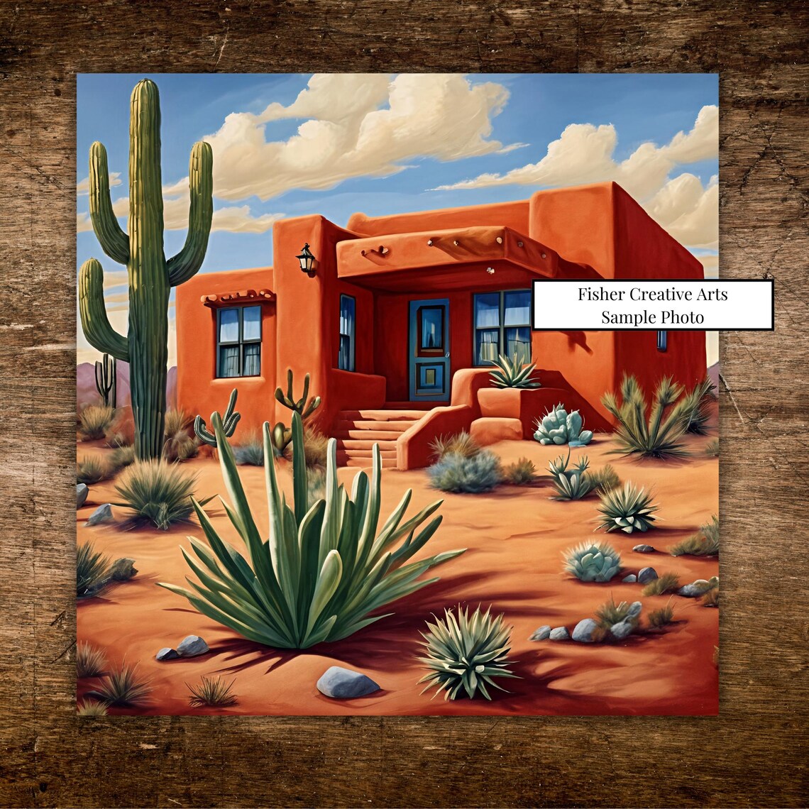 Desert Southwest Adobe House Art Print, Arizona