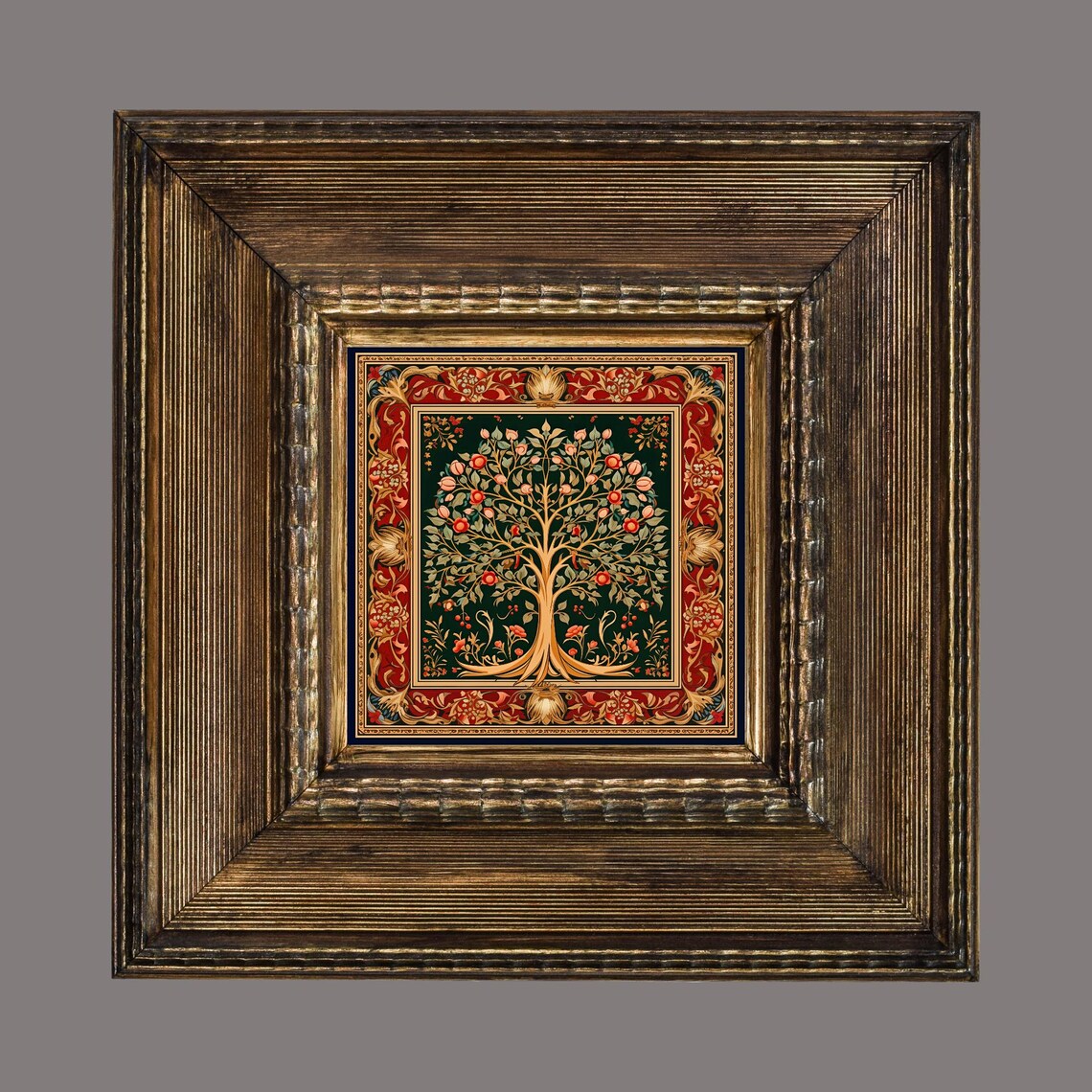William Morris-Inspired Botanical Tree, Art Nouveau Art Print - Image 2