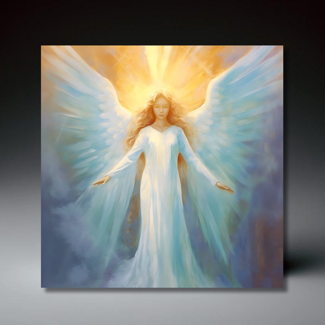 Heavens Angel Ceramic Tile, Religious Art