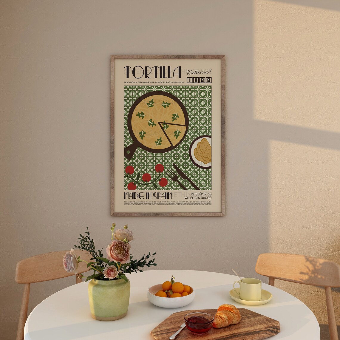 Tortilla Kitchen Poster, Spain Food Art - Image 4