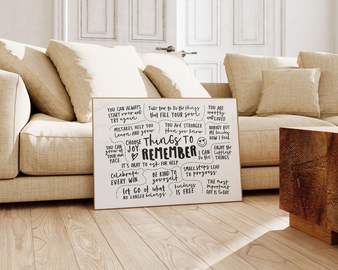 Things To Remember, Inspirational Poster Print - Image 2