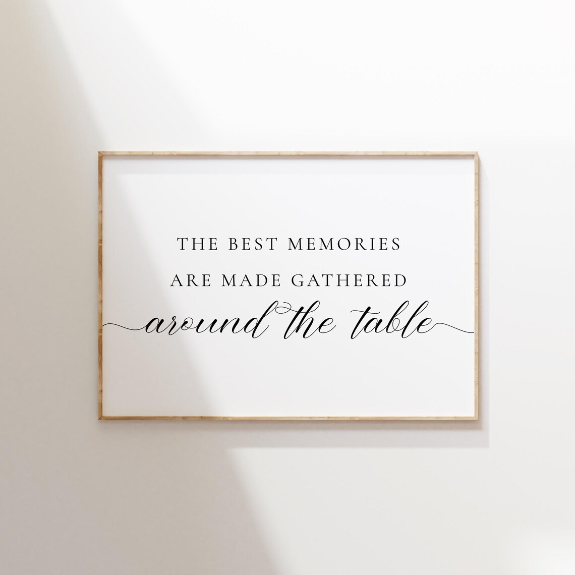 The Best Memories Are Made Gathered Around The Table Dining Decor Poster