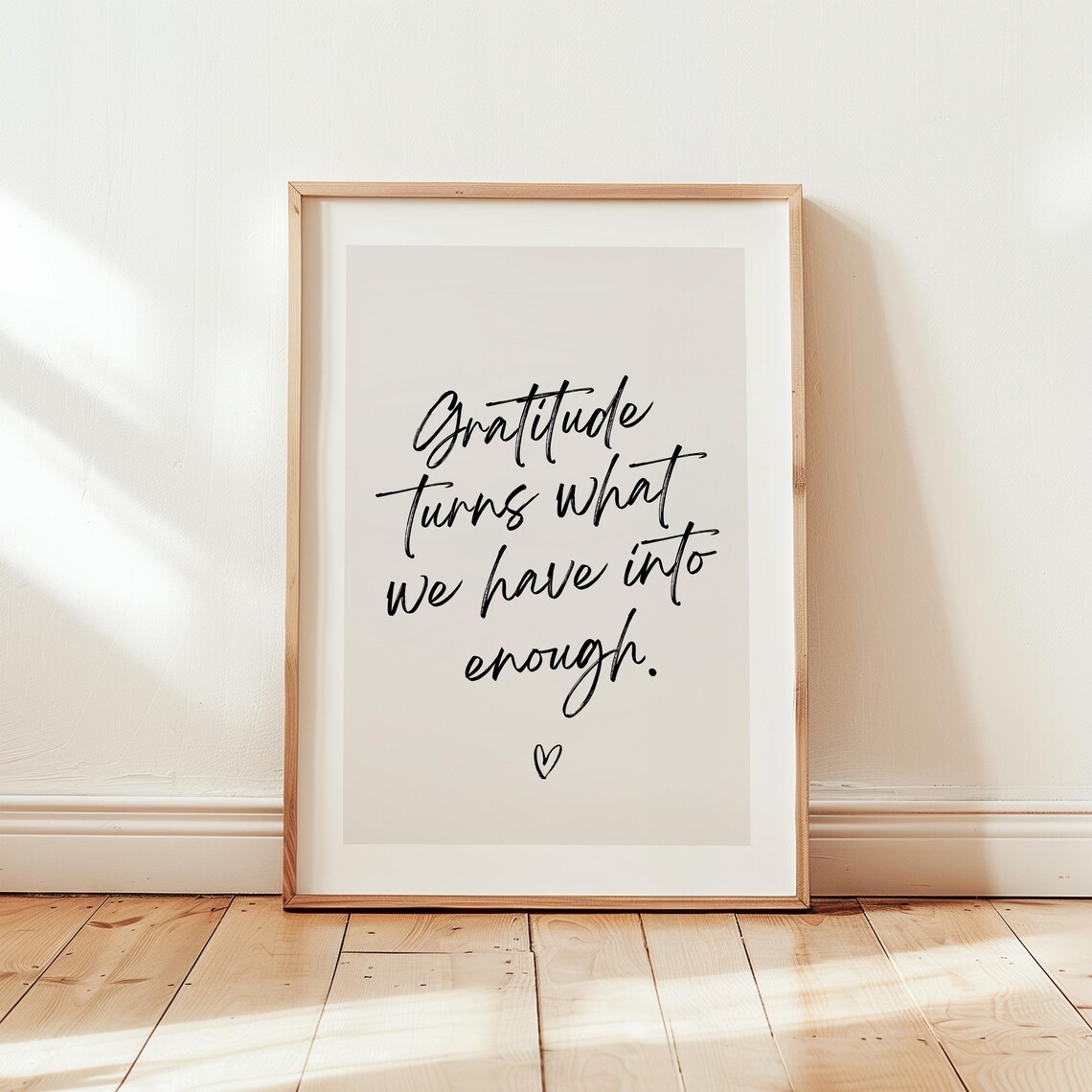 Gratitude Turns What We Have Into Enough, Kitchen Decor - Image 3