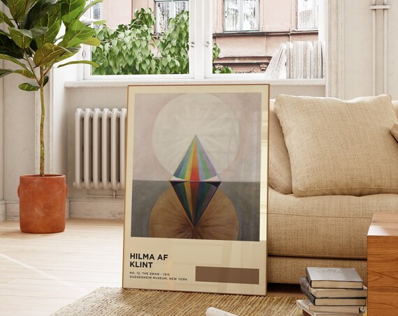 Hilma af Klint The Swan No 12 1915 Abstract Guggenheim Exhibition Poster