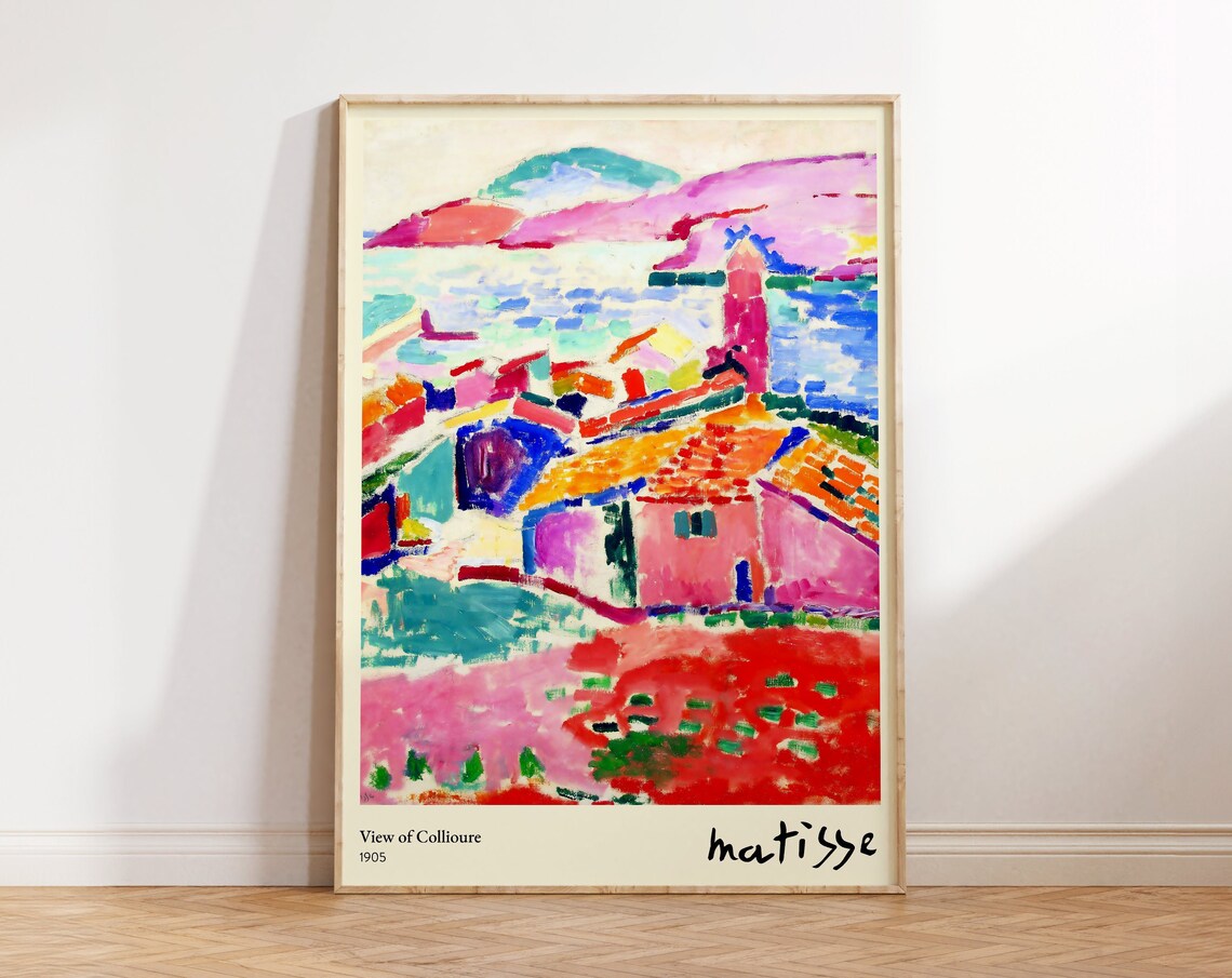 Henri Matisse View Of Collioure 1905 Fauvist Harbor Colorful Art Print