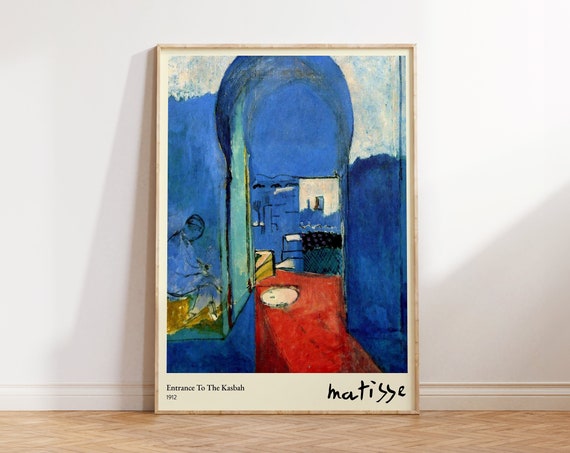 Henri Matisse Print Entrance To The Kasbah Print Matisse Art Prints Blue Wall Art Landscape Wall Art Large Wall Art For Living Room