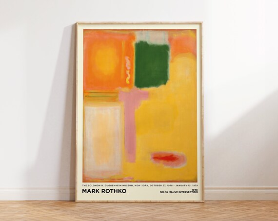 Mark Rothko Print Orange Pink Pastel Abstract Print Large Abstract Wall Art For Living Room Patel Wall Art Decor Unique Wall Art Print