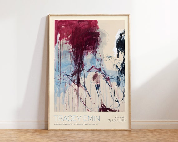 Tracey Emin Print You Held My Face Poster Modern Art Print Feminist Art Contemporary Art Wall Art Gift For Her Abstract Wall Art