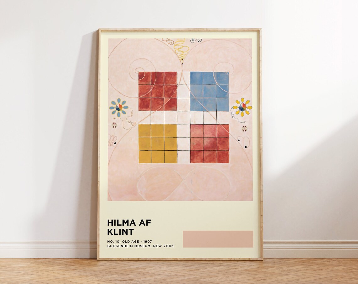 Hilma Af Klint Old Age No 10 1907 Abstract Pastel Wall Art Print