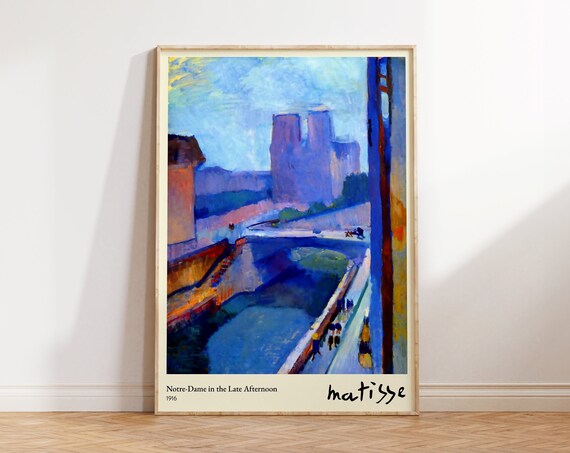 Henri Matisse Notre Dame Late Afternoon 1916 Blue Paris River Art Print