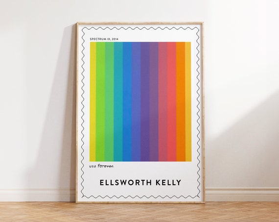 Ellsworth Kelly Print Spectrum Xi Print Rainbow Wall Art Colorful Large Abstract Wall Art For Living Room Geometry Wall Art Modern Art
